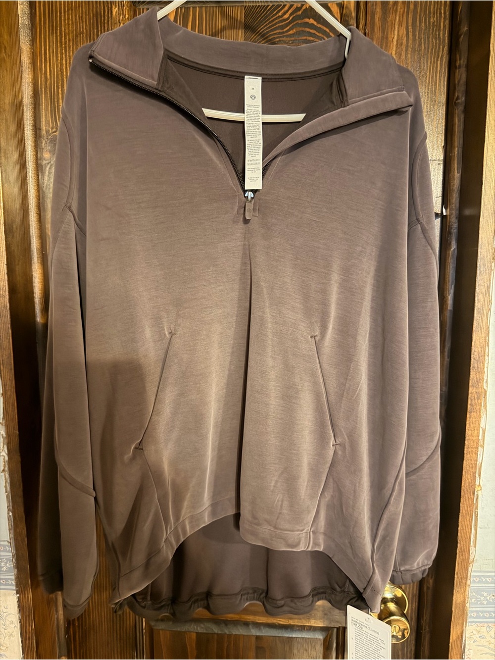 lululemon athletica Half-Zip Pullover — Dusty Taupe